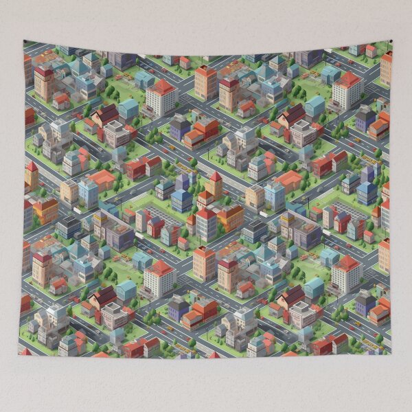 Item preview, Timeless Patterns: Endless Cityscape. Premium seamless design pattern  designed and sold by HIKARI Creations.