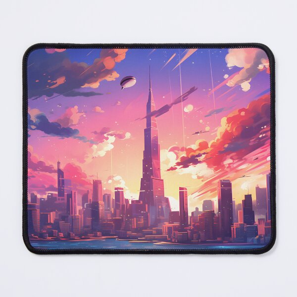 Item preview, Vibrant Sunset Over the City: Watercolor Art designed and sold by Shirtastically.