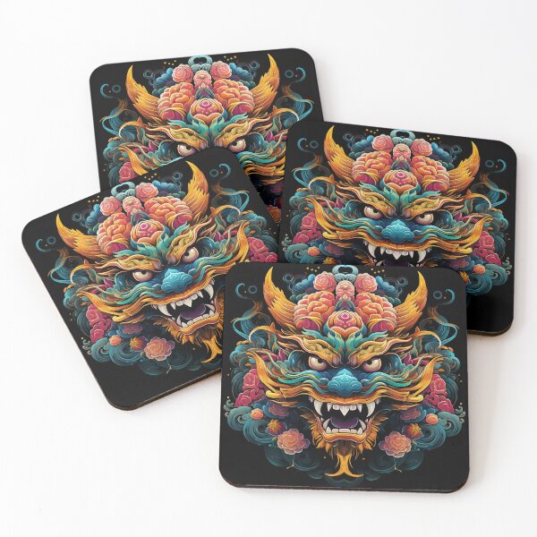 Item preview, Psychedelic Chinese Dragon: Oriental Mystery designed and sold by PsyCloth.