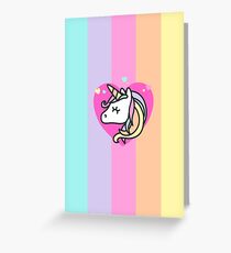 Rainbow Unicorn Greeting Card