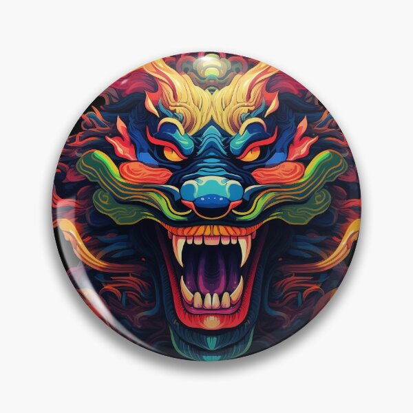Item preview, Psychedelic Crazy Chinese Dragon: Chaotic Euphoria designed and sold by PsyCloth.