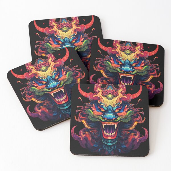 Item preview, Psychedelic Crazy Chinese Dragon: Chaotic Euphoria designed and sold by PsyCloth.