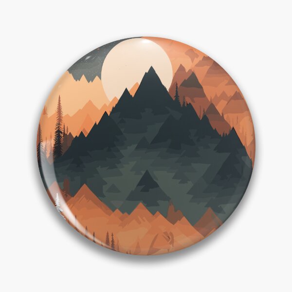 Item preview, Mountains under the moonlight designed and sold by elearah1.