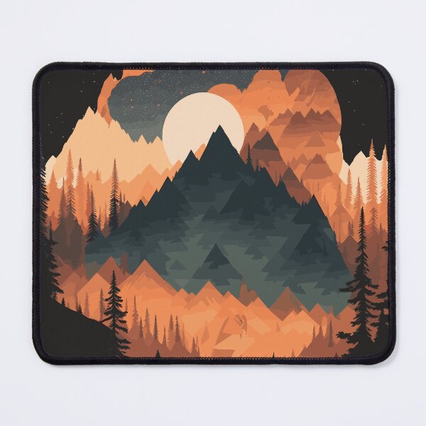 Item preview, Mountains under the moonlight designed and sold by elearah1.