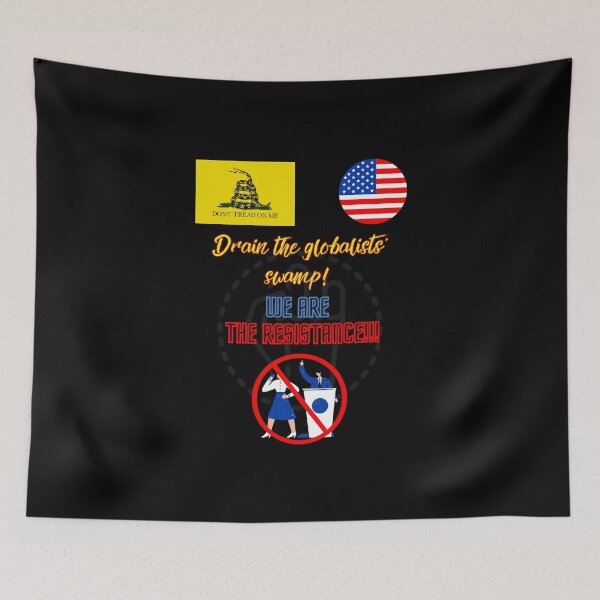 Item preview, Drain the globalists swamp! WE ARE THE RESISTANCE!!! designed and sold by STO1KA.