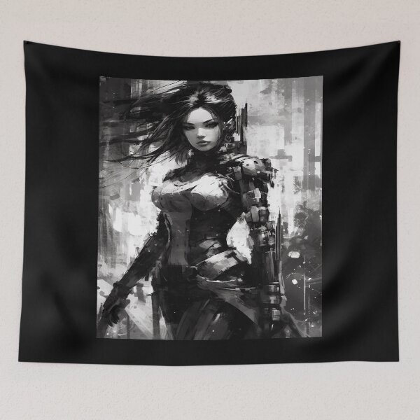 Item preview, Cyberpunk Assassin  - Queen of Ruin designed and sold by Splatter-arts.