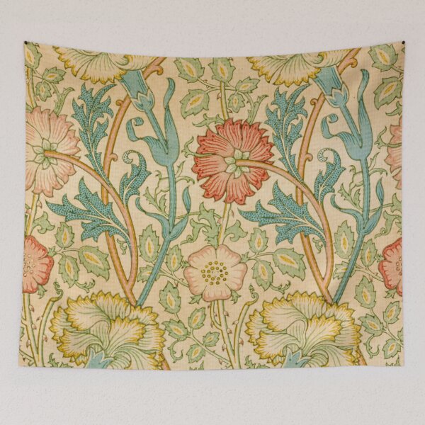 Item preview, Pink and Rose Pattern - Vintage Brittish Painting designed and sold by HistorySimple.