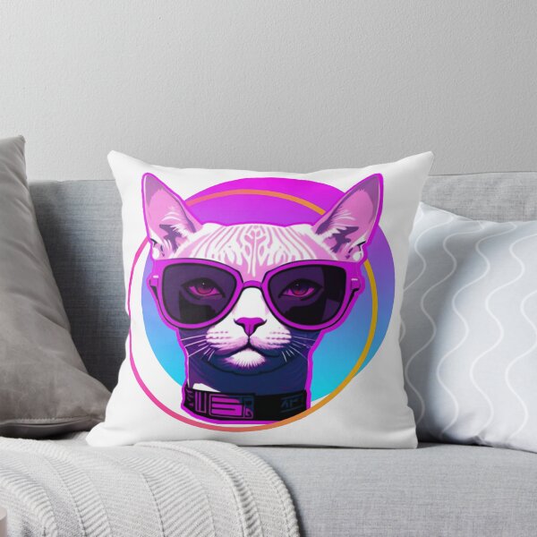 Item preview, Cyberpunk Sunglasses Sphynx Cat designed and sold by CoralCactusArt.