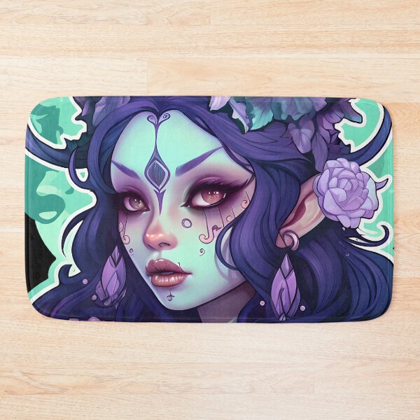 Item preview, Gothic Demon Girl with Horns and Flowers designed and sold by 20th-eclipse.