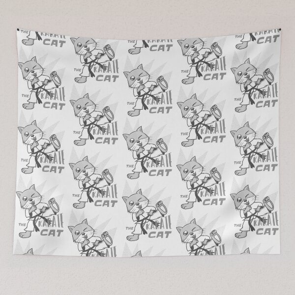 Item preview, The Karate cat, cute design ideal for people who love karate and cats designed and sold by VerenaSepulveda.