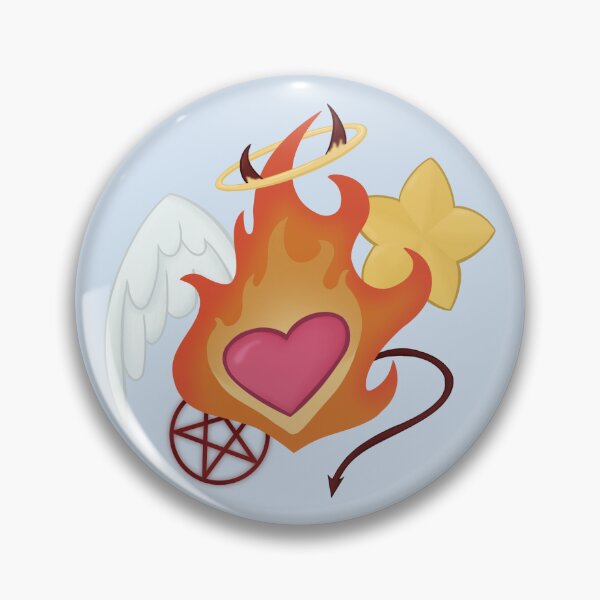 Item preview, Angel Devil Heart designed and sold by RedRoseRenegade.