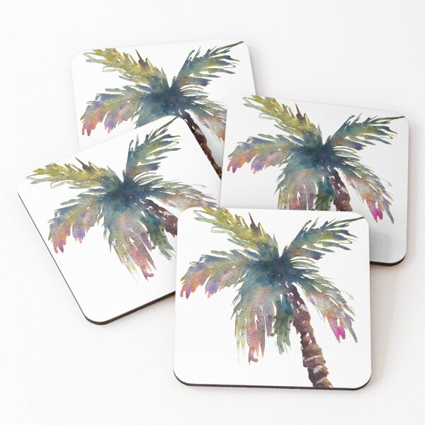 Item preview, Vibrant Colorful Loose Watercolor Tropical Palm Tree designed and sold by Valerie Englehart.