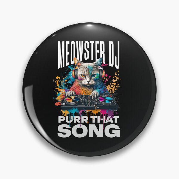 Item preview, Meowster DJ - Purr That Song | Funny Cute Cat on Decks Mixing Music Lover  designed and sold by lildoodleshirts.