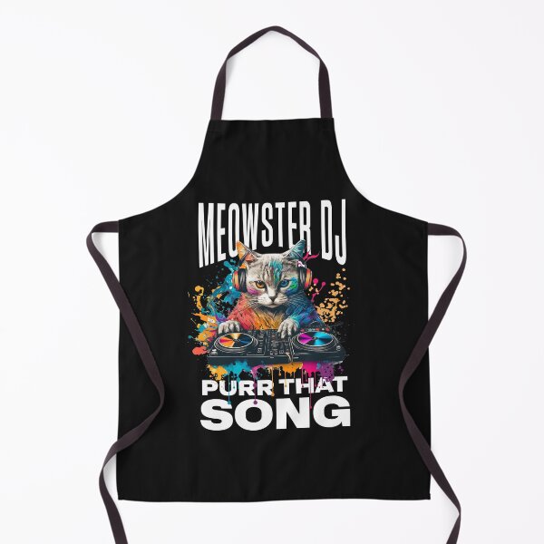 Item preview, Meowster DJ - Purr That Song | Funny Cute Cat on Decks Mixing Music Lover designed and sold by lildoodleshirts.