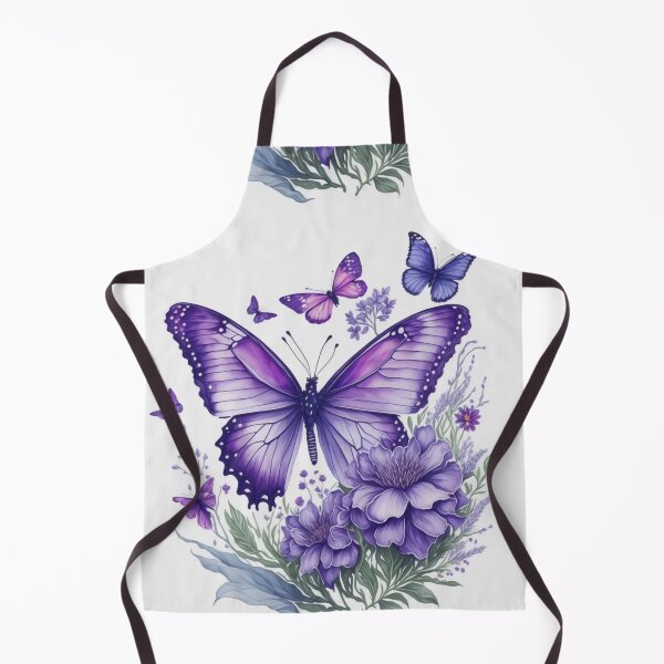 Item preview, Captivating Purple Butterflies on Flower | 3d purple butterflies | Perfect Gift Idea designed and sold by JOY STORE 45.