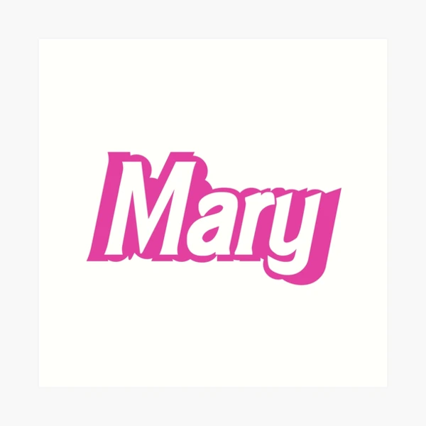Andmary Letter mary logo toóp pink ANDMARY】Mary logo tops