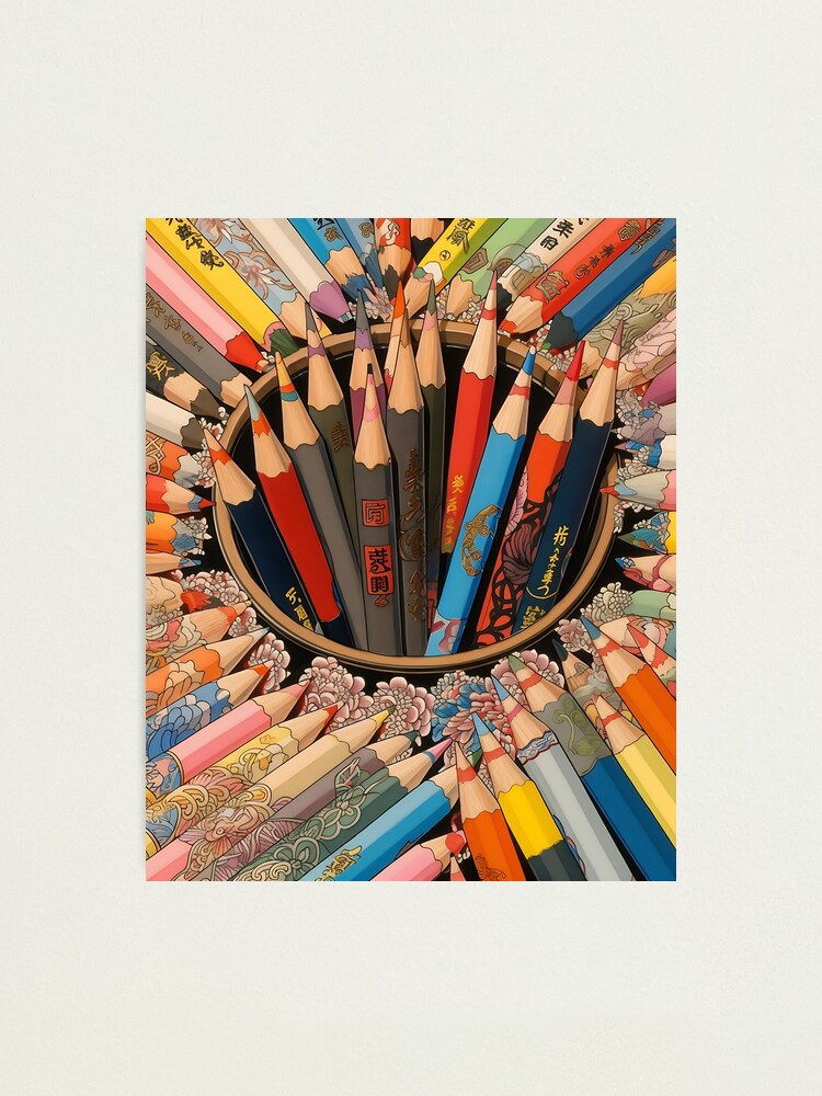 Colored Pencils - Japanese Ukiyo-e Design Art Supplies