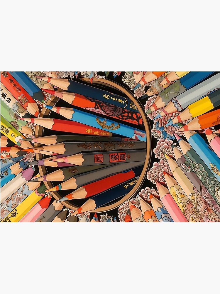 Colored Pencils - Japanese Ukiyo-e Design Art Supplies Jigsaw