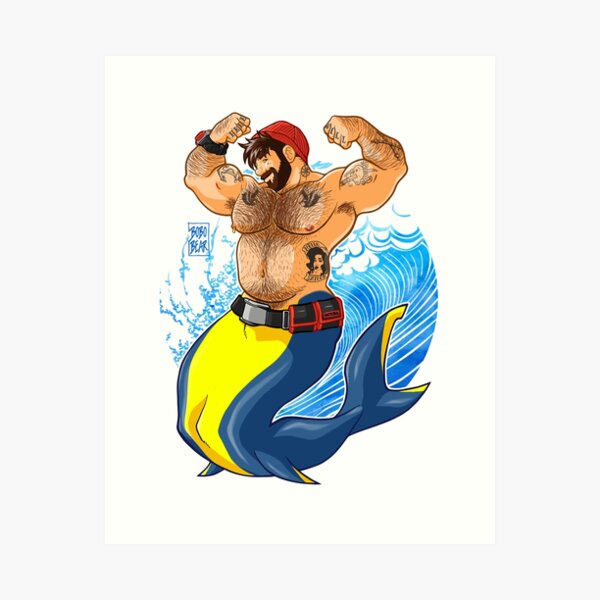 ADAM LIKES SCUBA DIVING Art Print