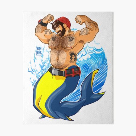 ADAM LIKES SCUBA DIVING Art Board Print