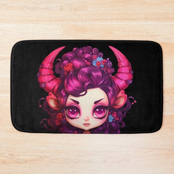 Item preview, Kawaii Cute Chibi Demon Girl With Flowers designed and sold by 20th-eclipse.