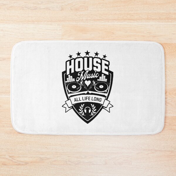 Item preview, HOUSE MUSIC  - Turntable Shield (Black)  designed and sold by Discothreadz.