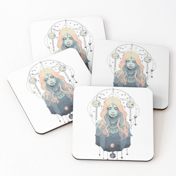 Item preview, Spiritual Moon Girl designed and sold by RetroPrints.