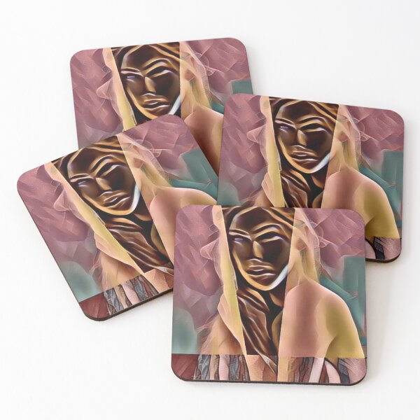 Item preview, Semi-abstract digital painting of female nude model designed and sold by pulchritude560.
