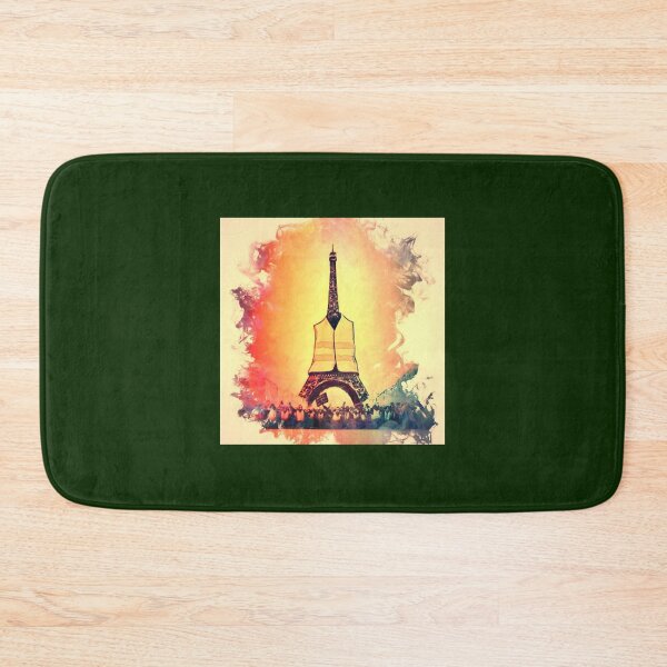 Item preview, Eiffel Tower in Yellow Light gilet jaunes Relaxed Fit  designed and sold by leonardandrew.