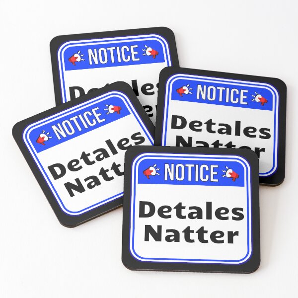 Item preview, NOTICE:  Detales Natter - funny warning signs designed and sold by DesignsFromTW-S.