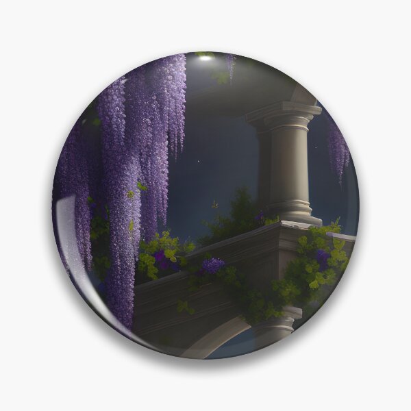 Item preview, Regencycore Flowers Wisteria Vine Regency Era - AI Art - 3 of 4 designed and sold by Beachy.