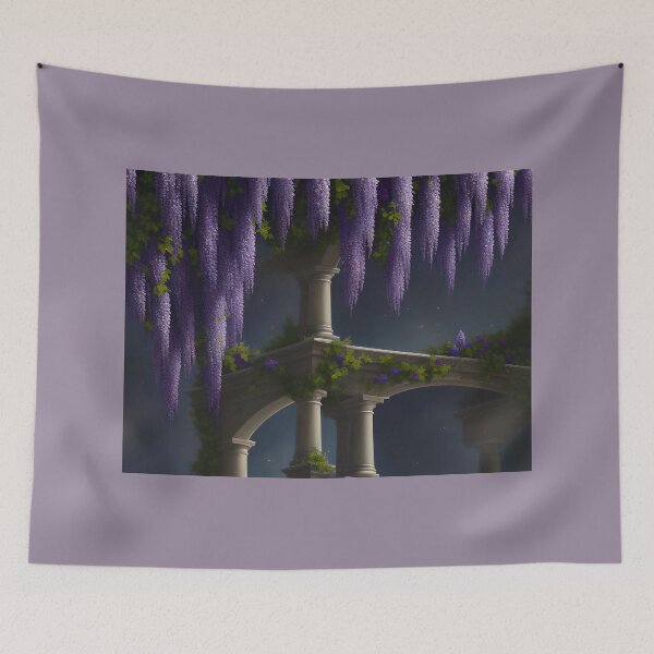Item preview, Regencycore Flowers Wisteria Vine Regency Era - AI Art - 3 of 4 designed and sold by Beachy.