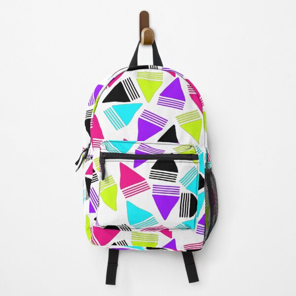 Item preview, Retro 80's Neon Triangle Seamless Pattern designed and sold by BlueMoonBarn.