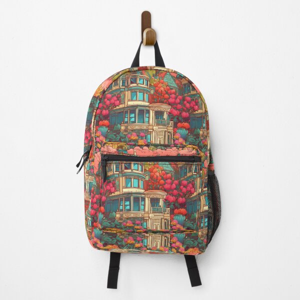 Item preview, Victorian homes scene designed and sold by PaperieJennifer.