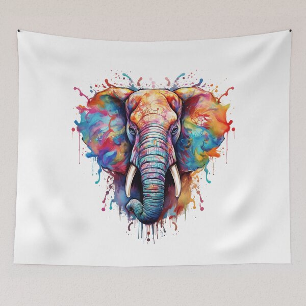Item preview, Elephant Watercolour Splash designed and sold by Nioon.
