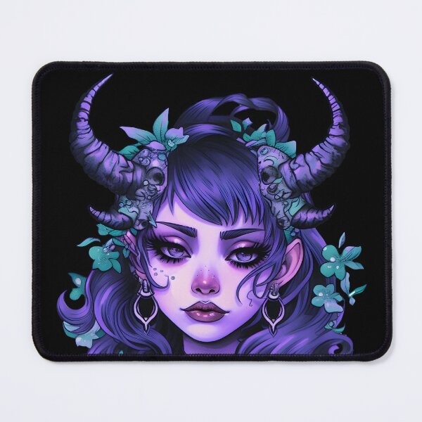 Item preview, Dark Wild Witch with Horns and Flowers designed and sold by 20th-eclipse.