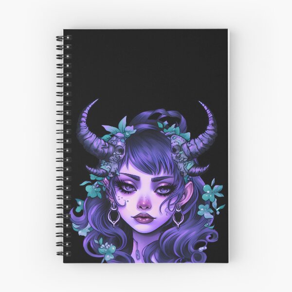 Item preview, Dark Wild Witch with Horns and Flowers designed and sold by 20th-eclipse.