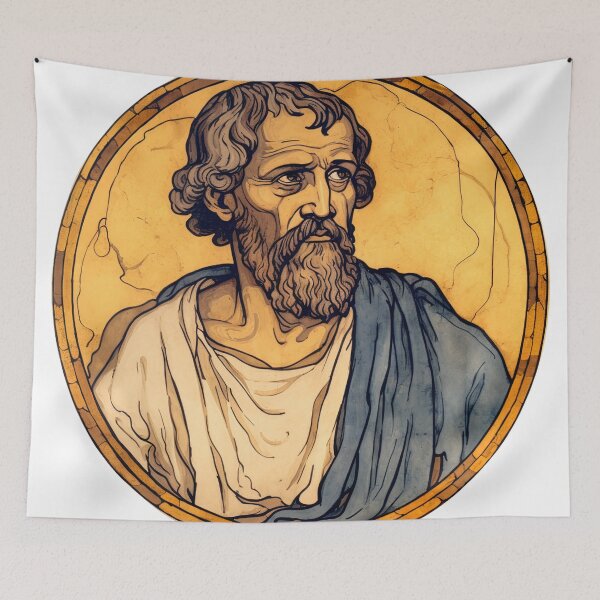 Item preview, Aristotle Greek drawing designed and sold by ComicsFactory.