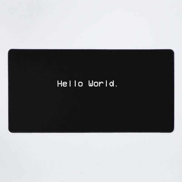 Item preview, Hello world, programming designed and sold by Mateusz Majcherek.