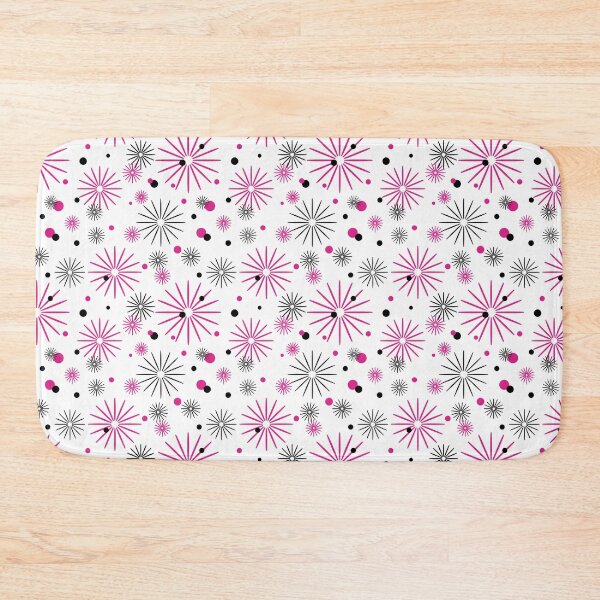 Item preview, Atomic Starburst Sparkles Barbie Pink White Background Barbiecore  designed and sold by LoreliDesigns.
