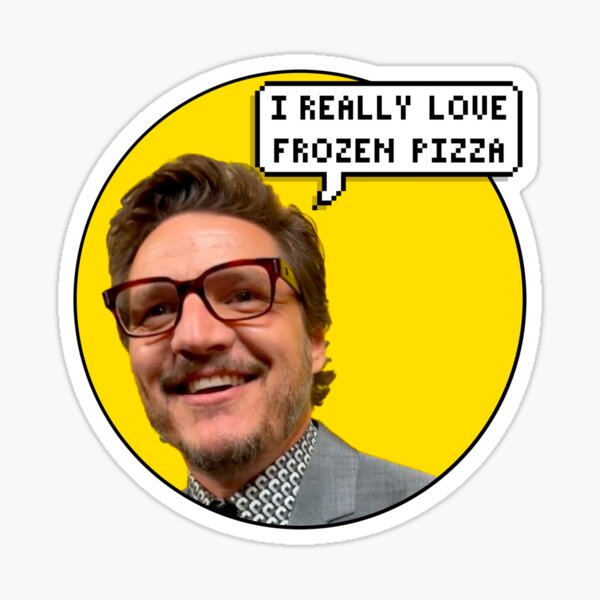 Item preview, Pedro love pizza circle designed and sold by LikeTheseThings.