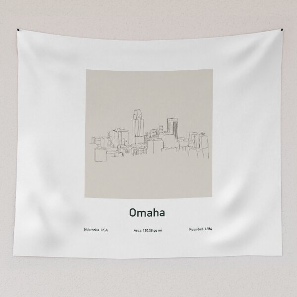 Item preview, Omaha NE City Sky Line Drawing designed and sold by AP Designs.
