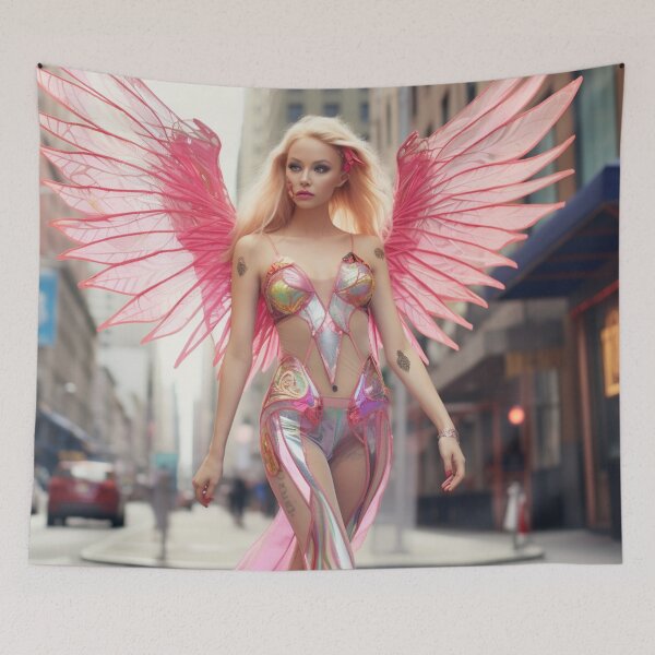 Item preview, Neon Wings: Cybernetic Soiree in New York" designed and sold by Chroma Mystique.