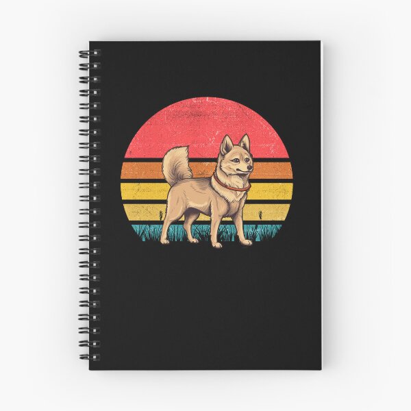 Aperçu de l'œuvre Alaskan Klee Kai Vintage Retro Sunset créée et vendue par rafaeltto.