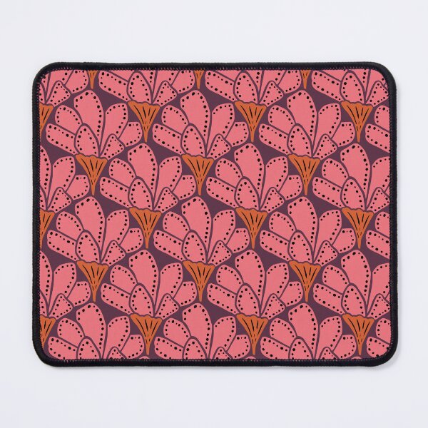 Item preview, Abstract Geometric Floral - Pink, Purple, Carmel Brown designed and sold by Paige Brady Design.