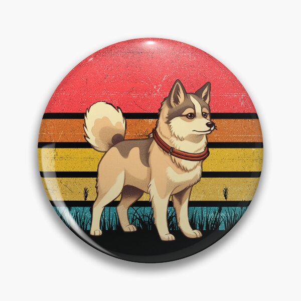 Aperçu de l'œuvre Alaskan Klee Kai Vintage Retro Sunset créée et vendue par rafaeltto.