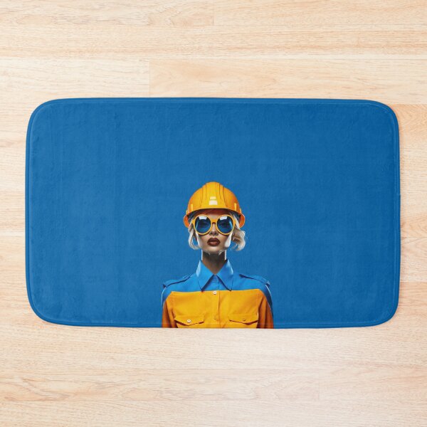 Item preview, Woman in hard hat and protective glasses  designed and sold by Andrey Tarakanov.