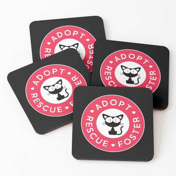 Item preview, Adopt, Rescue, Foster | Cute Black Cat designed and sold by Kimochi-Shop.