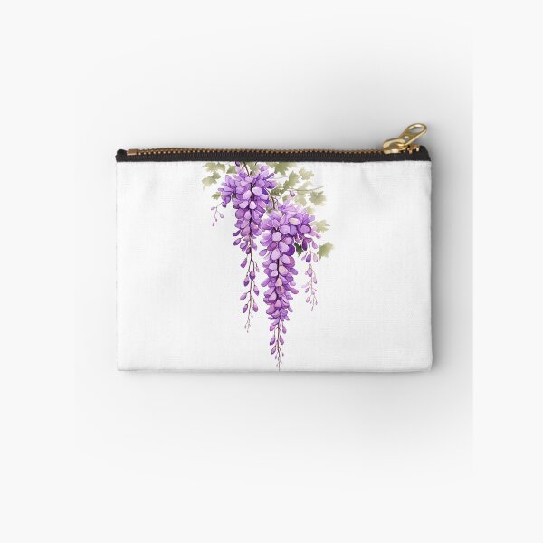 Item preview, purple wisteria aquarelle painting, cutout designed and sold by EmeraldeaArt.