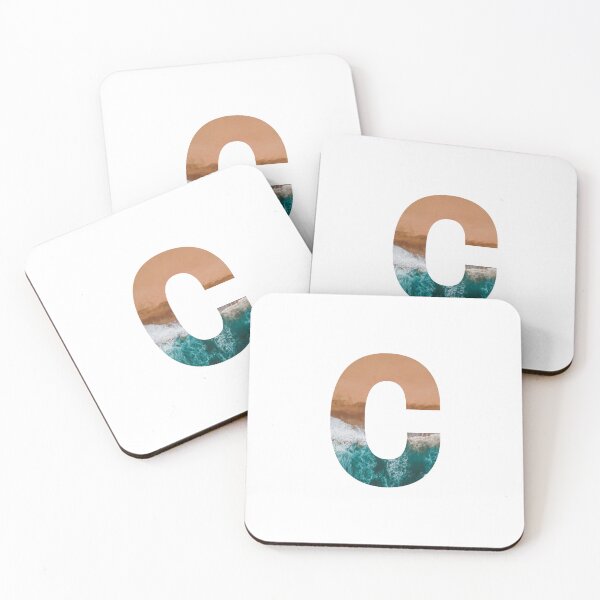 Artikelvorschau, Strand-Buchstaben-Design C entworfen und verkauft von iNeedLetters.